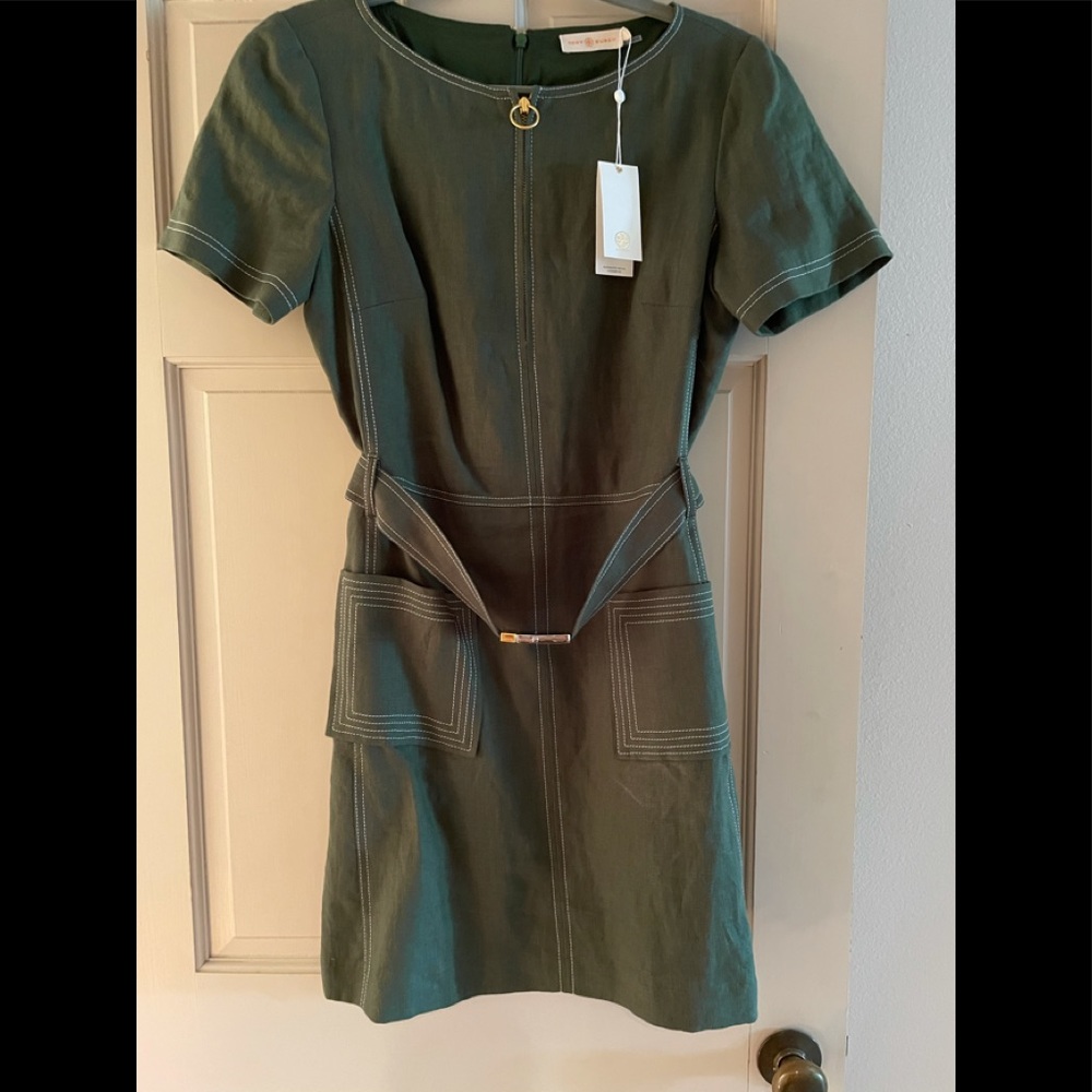 Tory burch linen shift dress